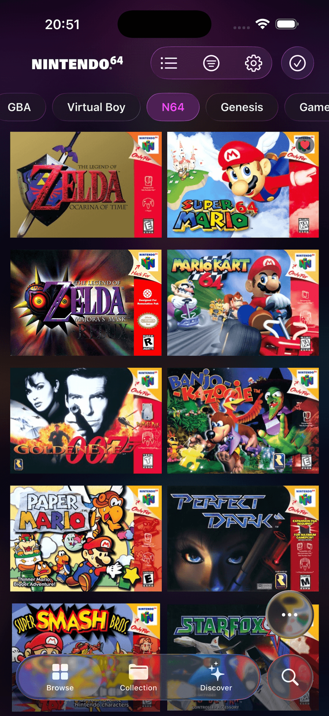 N64 games library