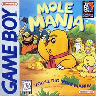 Mole Mania (Game Boy) box art