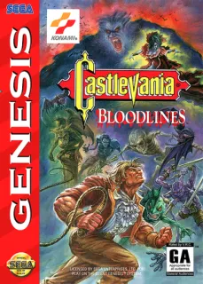 Castlevania Bloodlines (Genesis) box art