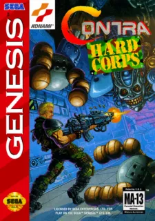 Contra Hard Corps (Genesis) box art