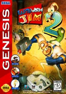 Earthworm Jim 2 (Genesis) box art