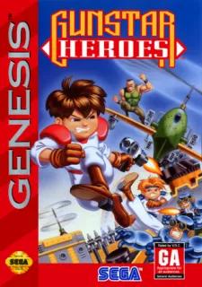 Gunstar Heroes (Genesis) box art