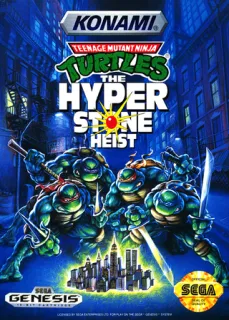 Teenage Mutant Ninja Turtles The Hyperstone Heist (Genesis) box art