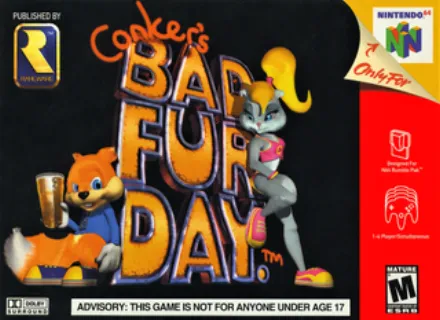 Conker 'S Bad Fur Day (N64) box art