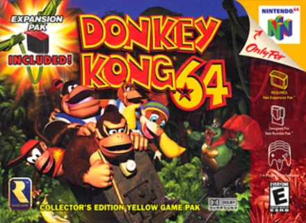 Donkey Kong 64 (N64) box art