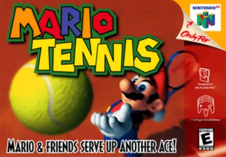 Mario Tennis (N64) box art