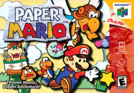 Paper Mario (N64) box art