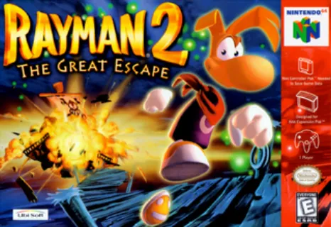 Rayman 2 The Great Escape (N64) box art