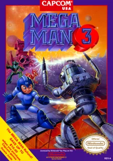 Mega Man 3 (NES) box art