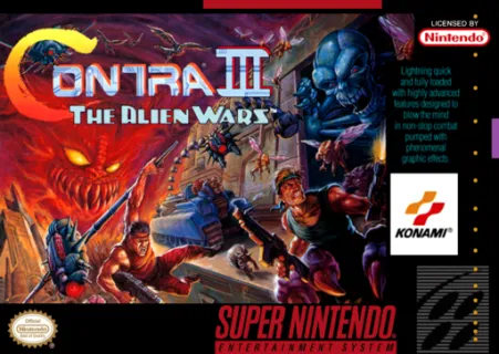 Contra Iii The Alien Wars (SNES) box art