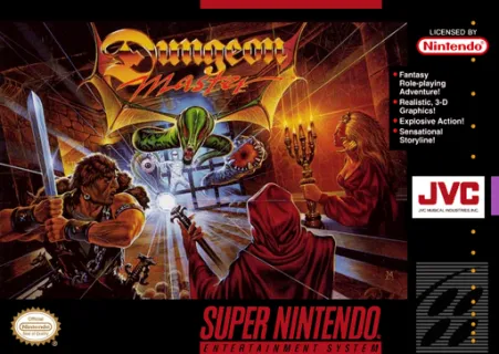 Dungeon Master (SNES) box art