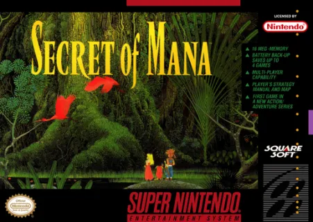 Secret Of Mana (SNES) box art
