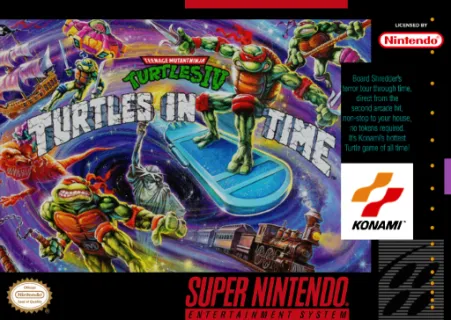Teenage Mutant Ninja Turtles Iv Turtles In Time (SNES) box art