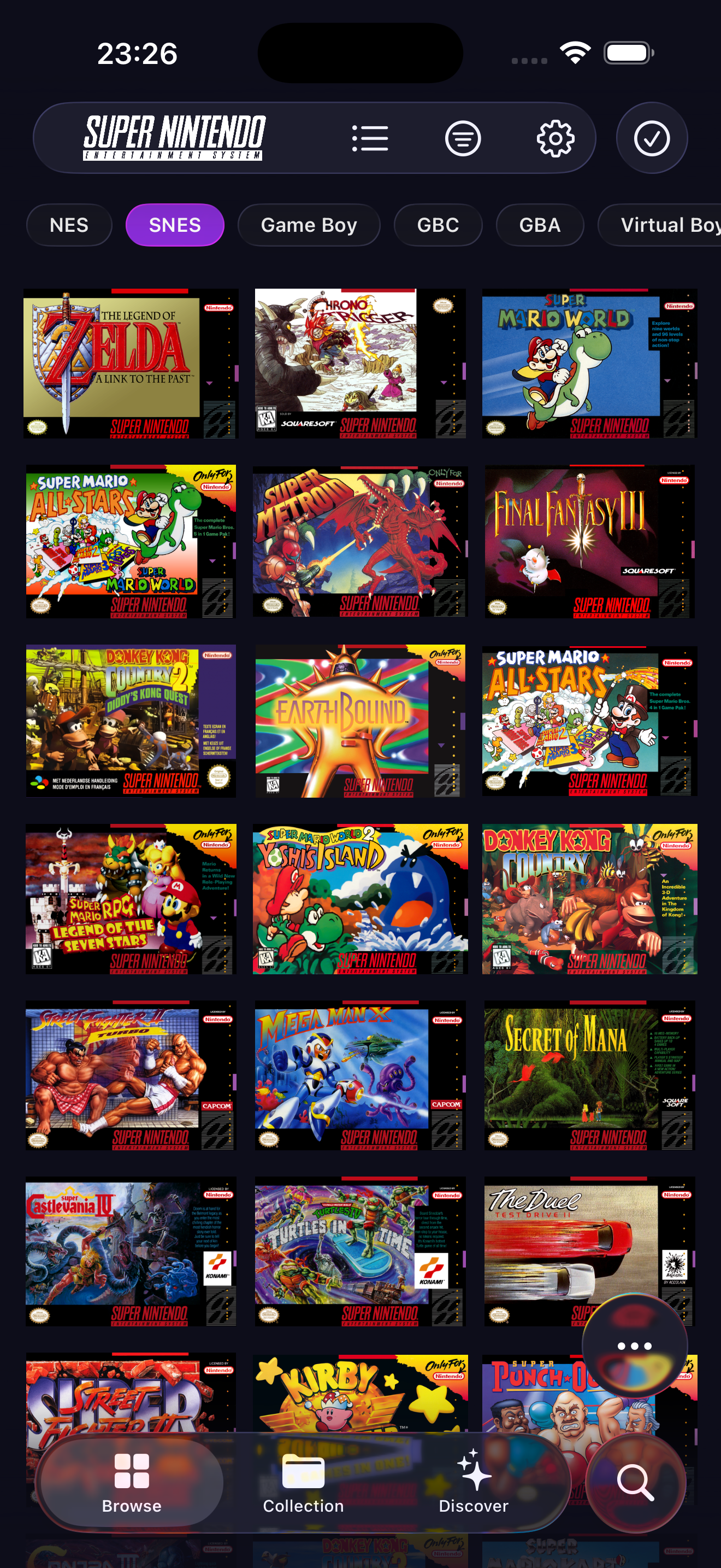 SNES games library